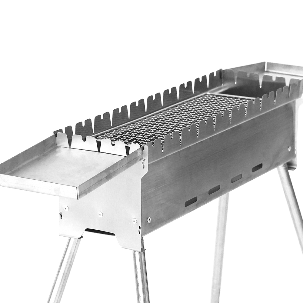 Rustfritt stål rektangulær vanlig grillgrill