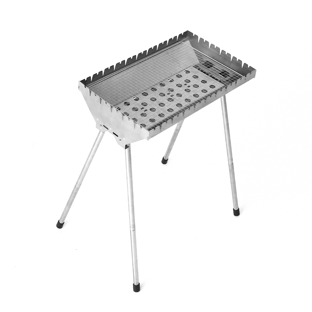 Utvidet vanlig grill i rustfritt stål
